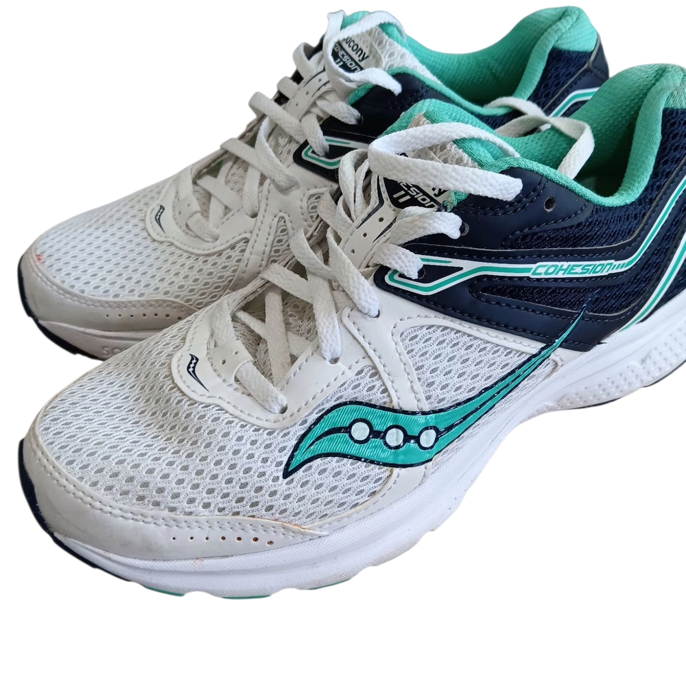 Saucony Women's Cohesion Running Shoes - White and Teal
